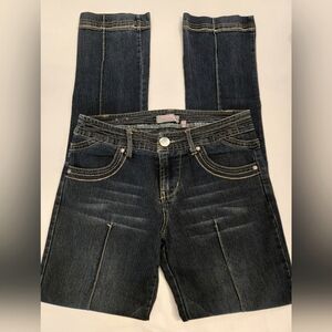 XOXO Premium Denim - Dark Blue Denim Straight Leg Jeans - (9/10)
